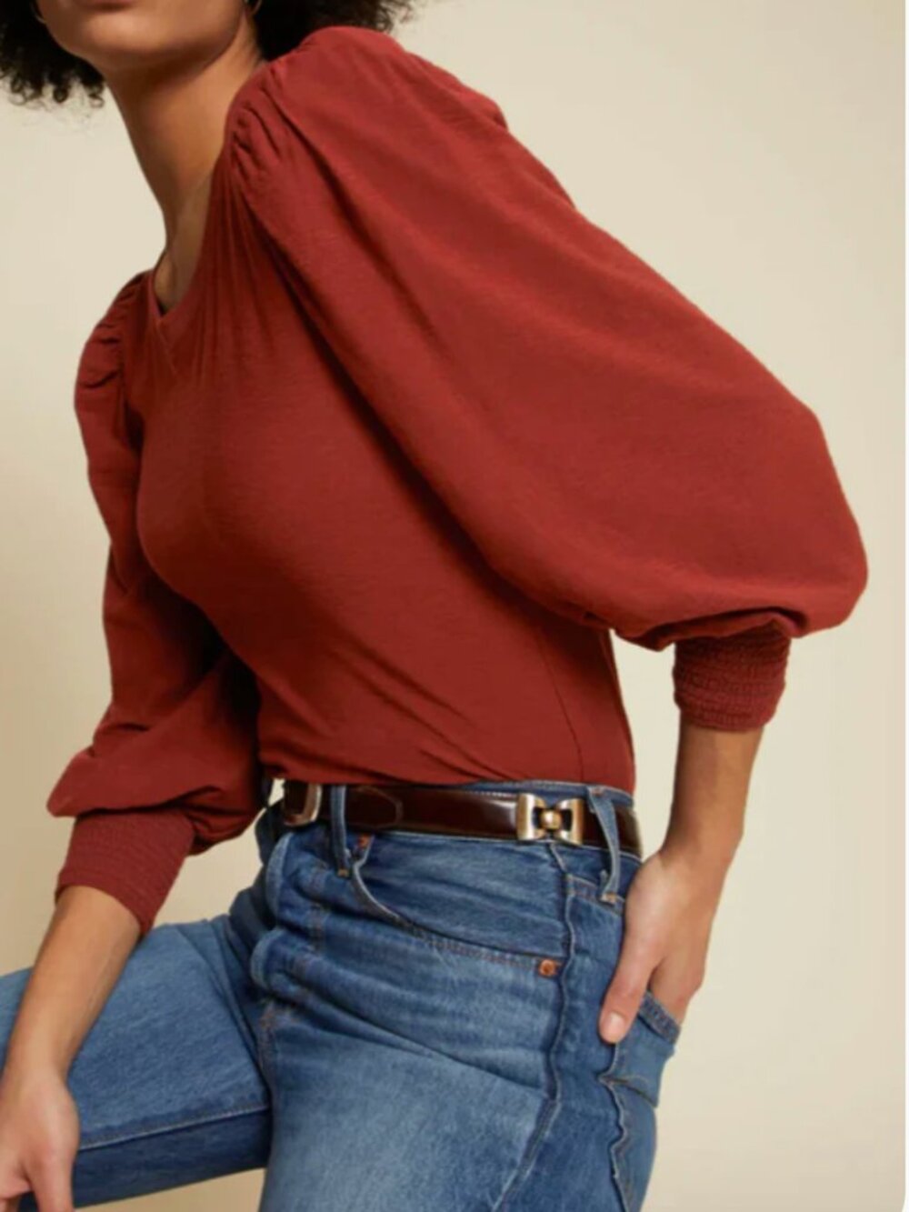 Nation LTD Loren Tee Rusted Rose XS